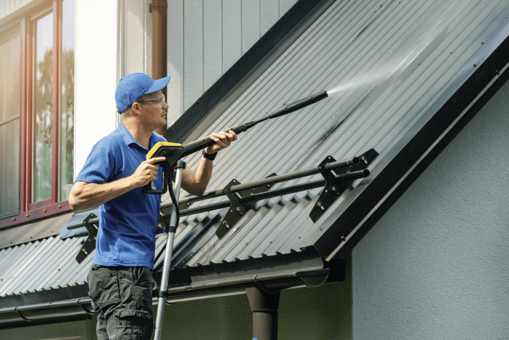 Can You Pressure Wash A Metal Roof