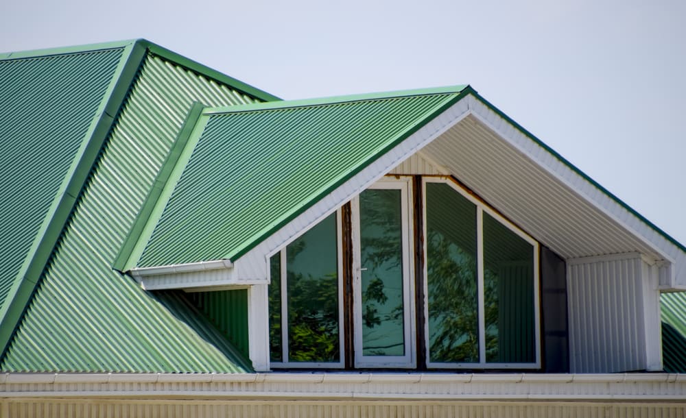 House With Green Metal Roof