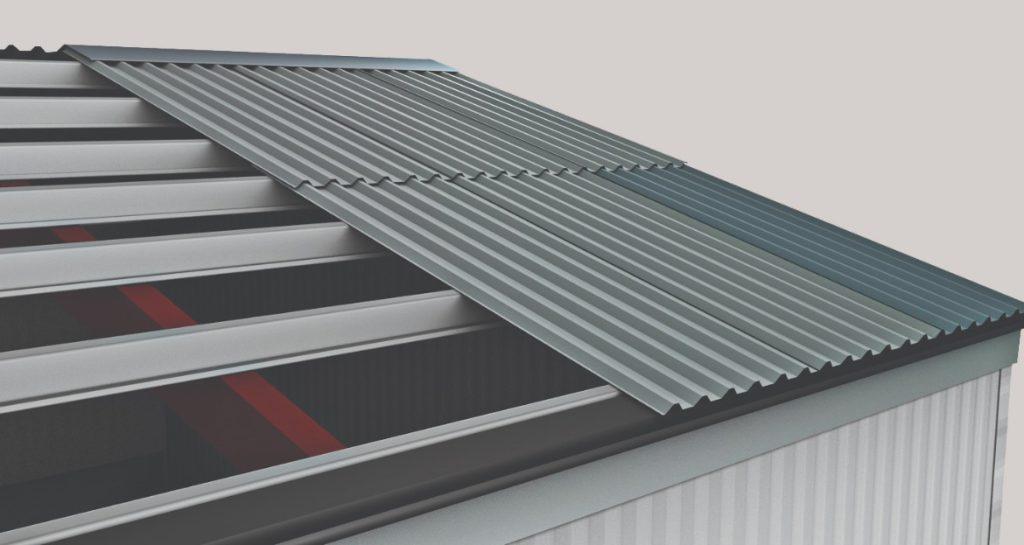 Overlapping Metal Roofing