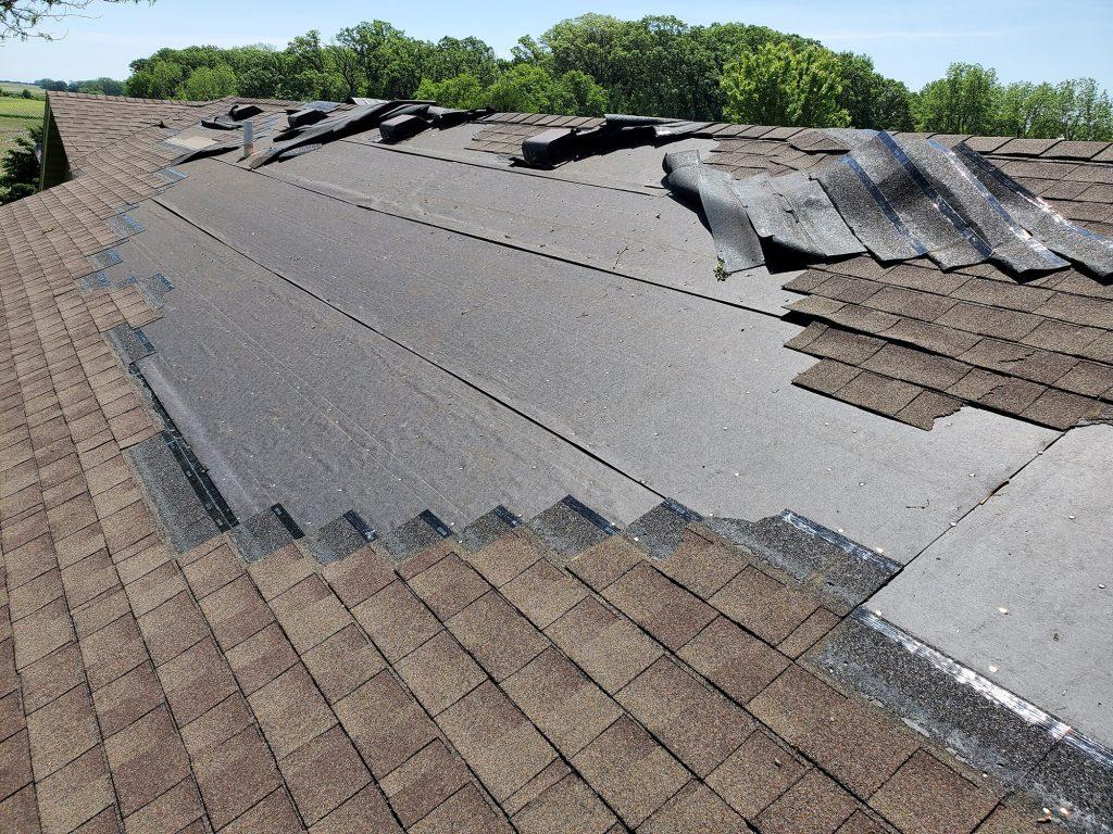 Shingles Blown Off Roof