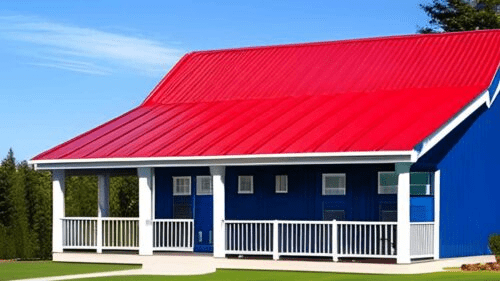 Houses With Red Metal Roof