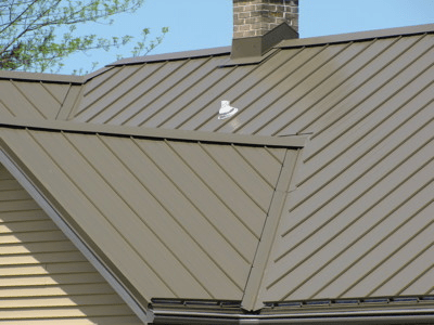 Medium Bronze Standing Seam Metal Roof