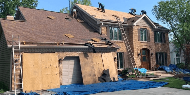 Hail Storm Damage Roof Repair