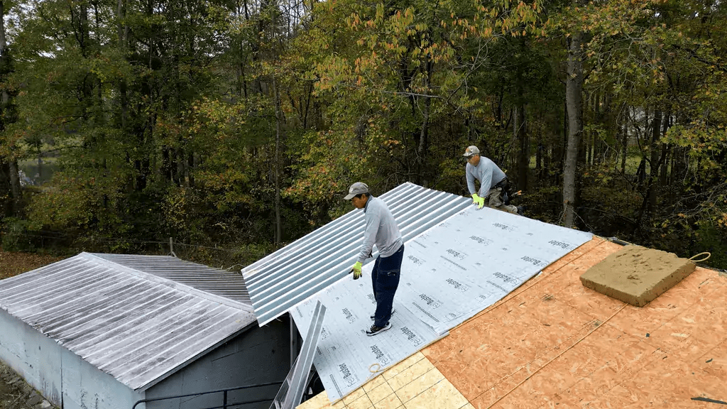 Standing Seam Roof Install