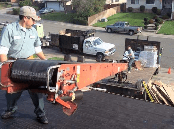 Loading Shingles On Roof