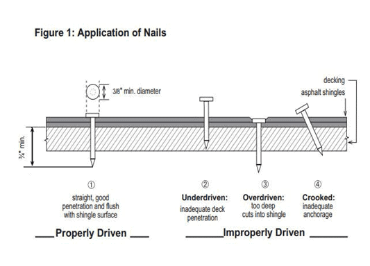 Roof Shingle Nail Pattern