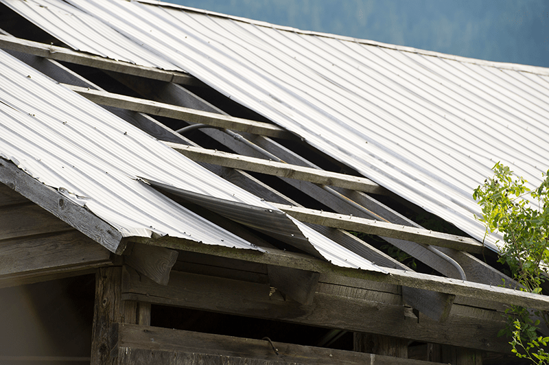 Metal Roof Wind Damage