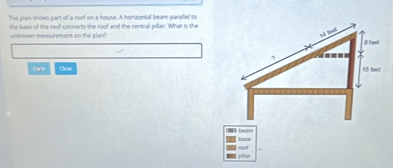 The Plan Shows Part Of A Roof On A House