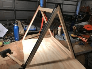 Attaching Wood A Frame Roof To A Round Doll House