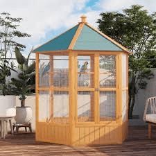 Fielding Outdoor Aviary Bird Cage Flight House With Covered Roof: The Ultimate Shelter for Your Feathered Friends