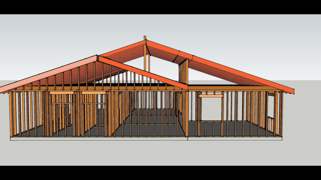 How To Make A Gable Roof Tying Into Existing House