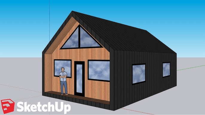 How To Make A Simple House With Roof In Sketchup
