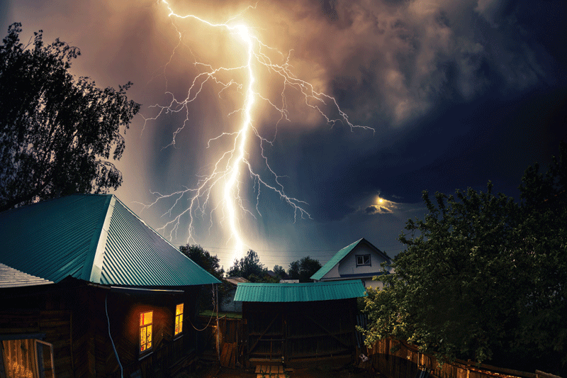 Is Lightning More Prone To Hit A Metal Roof House?