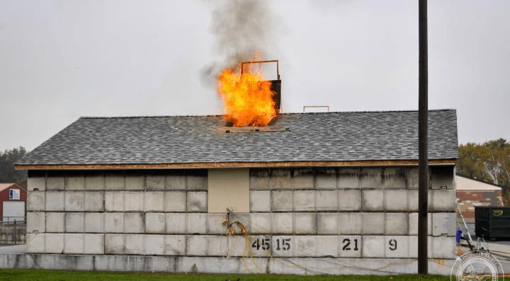 Images of Fire Venting Through the Roof in House Fireshouse fires, roof fire venting, firefighting tactics, fire safety