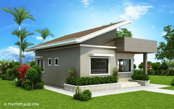 Low Cost Roof Plan 2 Bedroom Bungalow Houses In Ph