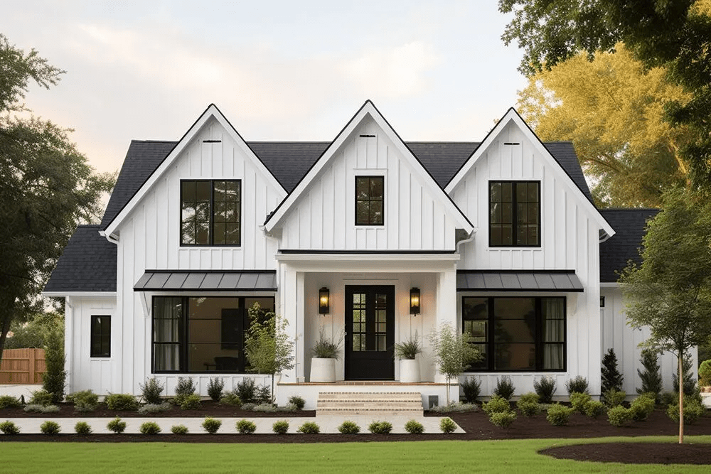 Most Popular Color Classic House Choices With A Black Roof