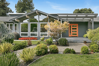 Best Paint Color Schemes for One-Story Ranch with Gray Metal Roof
