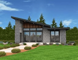 Shed Roof Modern House Plans 800 Square Feet Or Less