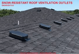 Roof House Vents Cloged Eith Snow Causing Noise Inside House