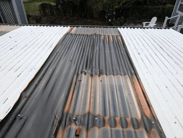 This Old House Roted Roof Repair With Fiberglas Corrigated Panels