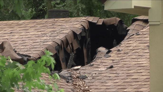 What Happens When Lightning Strikes the Roof of a House?