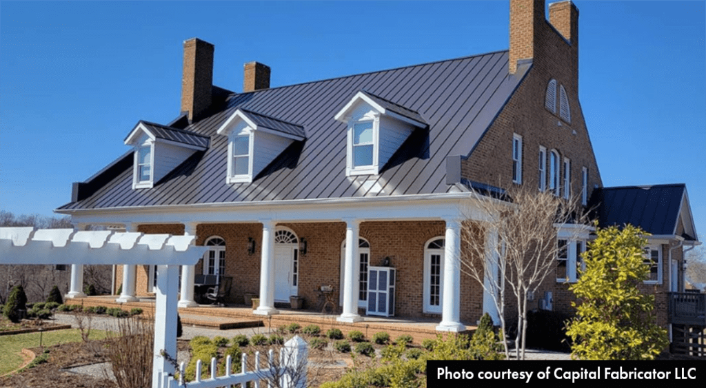 What House Color Goes With Dark Bronze Standing Seam Roof?