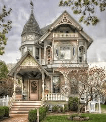Allegan Michigan Queen Anne Houses With Flat Roof Turret